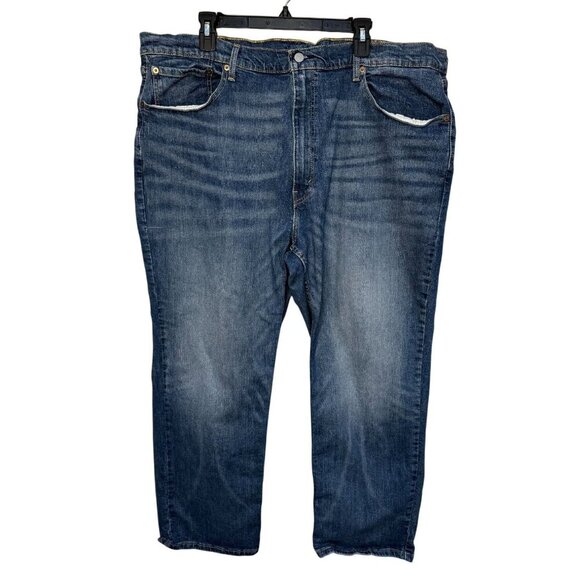 Levis 559 Mens Relaxed Straight Jeans 44 x 29 Medium Wash Blue Denim - Picture 1 of 9